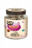 Бисквиты для собак Lolo Pets косточки шоколадные (размер S) в банке